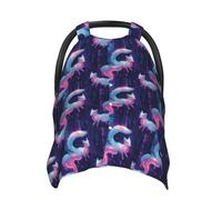 Cyber Style Fox Print Baby Car Seat Covers, Breathable Nursing Cover Breastfeeding Cover, Stroller Covers, Multi-use Infant Carseat Canopy, Baby Boys Girls Newborn Essentials
