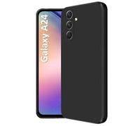 Cyber-Tech Case for Samsung Galaxy A24 Phone Case Black [Anti- Fingerprint] Ultra Thin Protective Back Cover Soft Flexible Silicone Case [Shock Absorption]