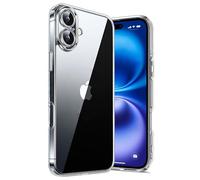 Cyber-Tech Clear Case for iPhone 16 6.1-Inch, Non-Yellowing Shockproof Phone Cover, Anti-Scratch Clear Back (Clear)