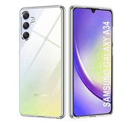 Cyber-Tech Clear Case for Samsung Galaxy A34 5G, Silicone Shockproof Flexible TPU Phone Case for Samsung Galaxy A34 5G 2023
