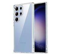 Cyber-Tech Compatible with Samsung Galaxy S22 Ultra 5G Case (2022), Clear Anti-Yellowing with Shockproof Protective Bumper Phone Cover for S22 Ultra 6.8-Inch - Clear