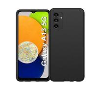 Cyber-Tech Liquid Silicone Case for Samsung Galaxy A13 5G Phone Case, Shockproof Case with Microfiber Lining (Black)