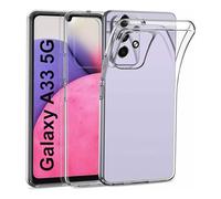 Cyber-Tech Samsung Galaxy A33 5G Case, Crystal Clear Cover Soft Slim Fit Shockproof Flexible TPU Phone Case for Galaxy A33 5G, Transparent
