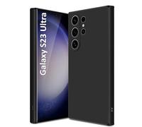 Cyber-Tech Silicone Case for Samsung Galaxy S23 Ultra 5G, Soft-Touch, Shockproof, DustProof, Phone Cover for Samsung Galaxy S23 Ultra 5G - Black