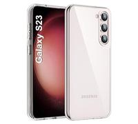 Cyber-Tech Transparent Case for Samsung Galaxy S23 5G 6.1-Inch, Non-Yellowing Shockproof Protective Phone Cover, Anti-Scratch Ultra Slim Case (Clear)