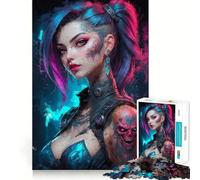 Cyber Vamp Charm Jigsaw 1000 Pieces for Teenagers Brain Exercise Clean Joint Home Activity Night Fun (38x52cm)