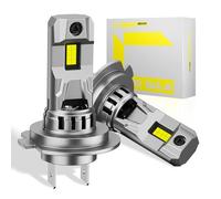 CYBERBEAM H7 LED Headlight Bulb, 90W 30000LM 800% Brighter, 6500K Cool White Fanless H7 LED Bulbs with 1:1 Mini Size, CANBUS Ready Error-Free for 99% Vehicles, Plug and Play, Pack of 2