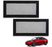 CYBERBEANS 2Pcs for Tesla Model 3/Y Backseat Air Vent Cover 2025-2016 Accessories,Rear Under Seat Air Grille Condition Outlet Protector with Upgraded Mesh Cloth and Velcro