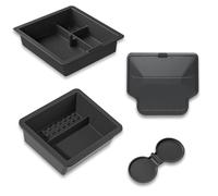 CYBERBEANS 4PCS Centre Console Organiser Tray for Tesla Model 3 Highland(All Series), Model Y Juniper 2025-2026 (Premium & Performance Only), with Cup Holder Magnetic Hidden Storage Box