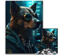 Cyberdog Sci Fi JigsawPuzzle 1000 Pieces for Adults Paper Jigsaw Creative Family GameHome Decor for Teenagers 1000 PCS(38x26cm)