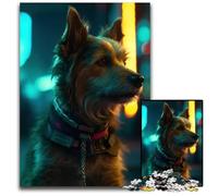Cyberdog Sci Fi Puzzle 1000 Pieces Jigsaw Wooden Jigsaw Interactive Family Game Ideal Family Activity Game 1000 PCS(75x50cm)