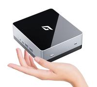 CyberGeek Nano A1 Pocket PC, Intel N100 Mini PC 8GB DDR4 RAM 512GB PCIe SSD, Small Desktop Computer Support 4K Dual Display/USB3.0/WiFi 6/BT5.2/RJ45/VESA for Business Home School