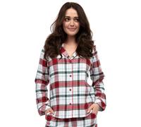 Cyberjammies Blaze Brushed Check Pyjama Top - Red Mix - 6XL - 26