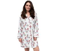 Cyberjammies Blaze Snowman Printed Jersey Nightshirt - Red Mix - S - 10