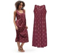 Cyberjammies Blush Botanica Women's Geo Print Long Nightdress | Cotton Modal Nightie, Breathable Sleepwear