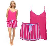 Cyberjammies Chloe Womens Modal Cami and Printed Stripe Shorty Set | Soft Breathable Lounge Wear Set | Ladies Pyjamas and Pyjama Shorts