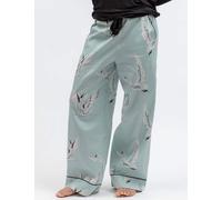 Cyberjammies Cotton Modal Swan Print Pyjama Bottoms Mint