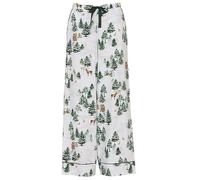 Cyberjammies Fern Women's Alpine Print Wide Leg Pyjama Bottoms | Soft Cotton Modal Ladies Pyjama Bottoms with Winter Alpine Print, Relaxed Fit PJ Bottoms for Cosy Comfort Evening | Size 10