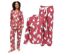 Cyberjammies Josie Womens Cat Print Pyjama Set - Soft Cotton Modal PJs | Long Sleeve Top and Bottoms | Loungewear Sets for Women