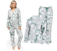 Cyberjammies Kallie Womens Floral Print Pyjama Set | Soft Cotton Modal Ladies Pyjamas | Comfortable PJs for Women | Stylish Lounge Wear Sets | Size 14