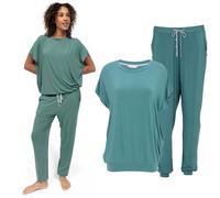 Cyberjammies Kallie Womens Slouch Jersey Pyjama Set | Soft Modal Ladies Pyjamas | Comfortable PJs for Women | Relaxed Lounge Wear Sets | Size 16