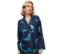 Cyberjammies Marina Whale Print Pyjama Top - Navy Mix - 7XL - 28