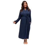 Cyberjammies Nora Rose Caroline Long Dressing Gown - Navy - 2XL - 18