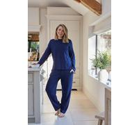 Cyberjammies Women's Celestial Nights Navy Ribbed Slouch Jersey Long Sleeve Pyjama Set | Size: 6 Cyberjammies Navy 6