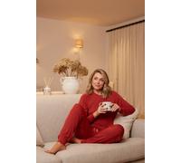 Cyberjammies Women's PUMPKIN SPICE BURNT SIENNA SLOUCH JERSEY L/SLV PYJAMA SET in Burnt Orange | Size: 10 Cyberjammies Burnt Orange 10
