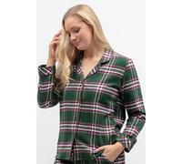 Cyberjammies Women's Womens Green Brushed Check Pyjama Top | Size: 22 Cyberjammies Green 22
