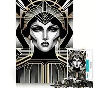 Cybernetic Grace Portrait 1000 Pieces Jigsaws Adults Puzzles Gifts Anxiety Relief Snug Connection Fun Hobby Wall Display (38x52cm)