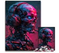 Cybernetic Requiem Jigsaws 1000 Pieces for Adults Wooden Jigsaw Puzzles for Adults for Travel LoversCouples Challenging Toy 1000 PCS(75x50cm)