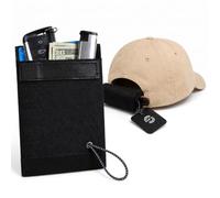 CyberNexus Multi-Fold Attachable Storage Pouch, Black | 2-Fold & 3-Fold Micro-Storage Pocket, Water-Resistant, Fits Caps, Belts, Bras, Holds Credit Cards, Keys, Medicine, Edc Gear