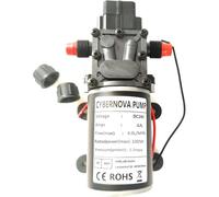 CYBERNOVA DC 24V 6-7L/MIN Intelligent Diaphragm Pump (with Pressure Switch) Silent Self-Priming Water Pump for Caravan/Boat/Garden/Gamper Cleaning/Spraying