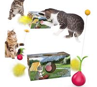 CYBERNOVA Interactive Cat Toy Wobble Teasing Stick and Digging Hole Toy,One Cat toy turn into two by DIY, Innovative design