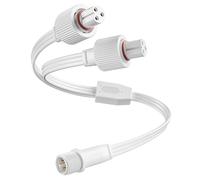 CybeRoad Y-Connector Splitter for Govee Permanent Outdoor Lights Series, Extension Cable for H705A H705B H705C, H705D H705E H705F, H706A H706B H706C, H805A H805B H805C, 1 Male to 2 Female