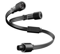 Cyberoad Y-Splitter for eufy Permanent Outdoor Lights E22 & S4, Outdoor Lights Extension Cable for eufy T8L02 & T8L04, IP68 Waterproof, Ideal for Christmas Decorations, 1 Male to 2 Female, Black