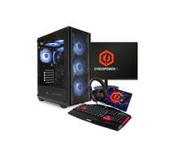CyberPowerPC Blaze AMD Ryzen 5 5500 16GB RAM 1TB SSD RTX 5050 + 23.8 FHD Gaming Monitor Bundle