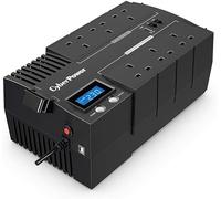 CyberPower BR700ELCD-UK BRICs Series, 700VA/420W, 6 UK Outlets (3 Surge only + 3 with UPS and Surge), 1 USB Charging Port, AVR, Brick Format
