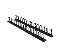 CyberPower CRA30007 Vertical Flexible Ring Cable Manager Cases, black
