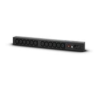 CyberPower PDU20BHVIEC12R Basic Power Distribution Unit 1U Vertical/Horizontal Rackmount 1x IEC C20 Input 12 Outlets Overload Protection