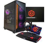 CyberPowerPC AO22225 Gaming PC - AMD Ryzen™ 5, 500GB SSD, 8 GB RAM - Black, Black