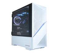 CyberPowerPC Luxe Gaming PC - AMD Ryzen 7 9700X, Nvidia RTX 5080, 32GB RAM, 1TB NVMe SSD, 850W PSU, Windows 11, Liquid Cooling, Amethyst 360M Airflow White