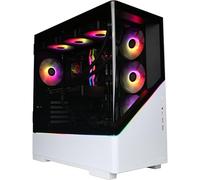 CyberPowerPC Luxe Gaming PC - AMD Ryzen 7 9800X3D, AMD RX 9070 XT, 32GB RAM, 2TB NVMe SSD, 750W PSU, Windows 11, Liquid Cooling, Amethyst Curve White