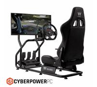 Cyberpowerpc Thermaltake Gr300 Racing Simulator Bundle Cockpit Monitor Mount Pedal Damper Gaming Setup