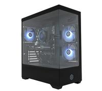 CyberPowerPC Wyvern Gaming PC - AMD Ryzen 7 8700F, AMD Radeon RX 9060 XT 8GB, 16GB RAM, 1TB NVMe SSD, 650W 80+ PSU, Wi-Fi, Windows 11, Prism Panoramic RGB Black