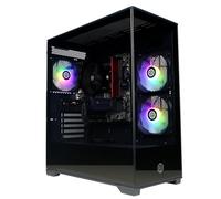 CyberPowerPC Wyvern Gaming PC - AMD Ryzen 7 8700F, Nvidia RTX 5060 Ti, 16GB RAM, 1TB NVMe SSD, 650W PSU, Wi-Fi, Windows 11, Prism Panoramic Black