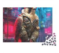 Cyberpunk 1000 Piece Jigsaw Puzzle For Adults Educational Games Stress Relief Puzzle Exercise The Memory of The Brain for Family Decorations 500pcs (52x38cm)