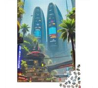 Cyberpunk 1000 Piece Jigsaw Puzzle For Adults Family Challenge Toys Stress Relief Puzzle Cultivate The Spirit of Teamwork For Adults Gifts 500pcs (52x38cm)