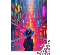 Cyberpunk 1000 Piece Jigsaw Puzzle For Adults Family Challenge Toys Stress Relief Puzzle Exercise The Memory of The Brain for Men, Women, Elders, Seniors 500pcs (52x38cm)